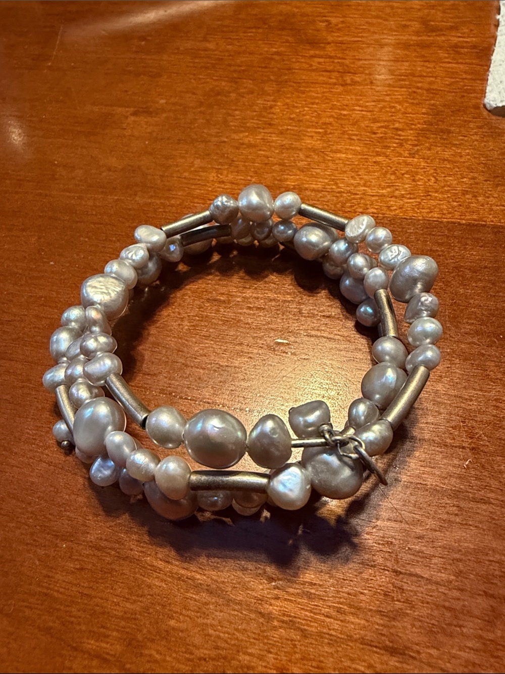 SILPADA retired pearl wrap bracelet